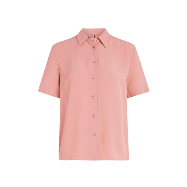 TOMMY HILFIGER Camicia casual Camicia Donna a maniche corte Rosa - Francavilla Moda